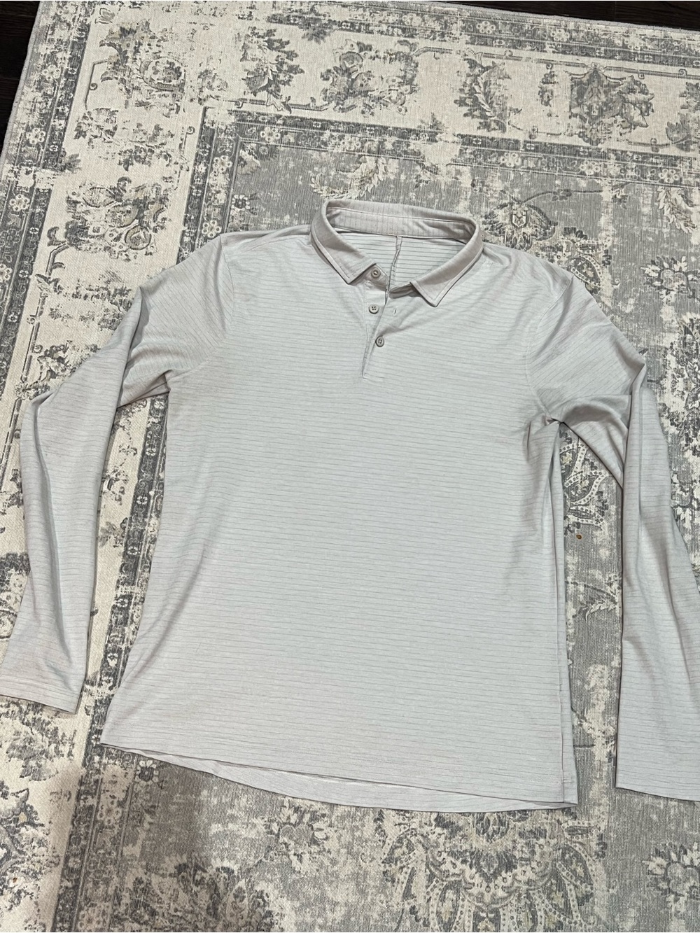 lululemon Men's Long Sleeve Polo in Gray